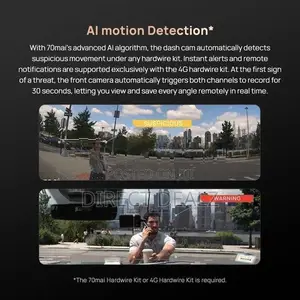 70mai A810 4K Dash Cam with Rear & Hardwire Kit
