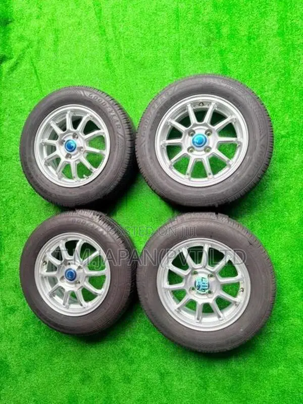 175-70-14 Tires with Alloy Wheels Set 14 Inch 4 Studs,5.5JJ. 100 PCD