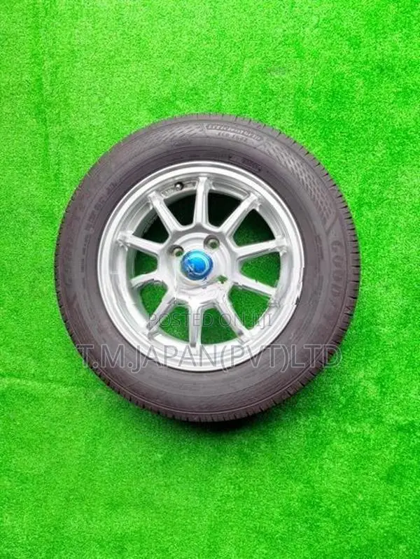 175-70-14 Tires with Alloy Wheels Set 14 Inch 4 Studs,5.5JJ. 100 PCD