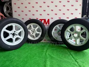 185-65-15 Tires with Alloy Wheels Set 15 Inch 4 Studs 5 JJ 100 PCD