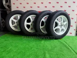185-65-15 Tires with Alloy Wheels Set 15 Inch 4 Studs 5 JJ 100 PCD