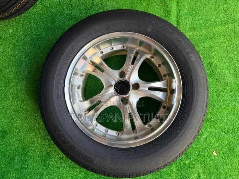 195-65-15 Tires with Alloy Wheels Set 15 Inch 4 Studs 6 JJ 100 PCD