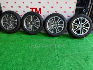 155-65-14 Tires with Alloy Wheels Set 14 Inch 4 Studs, 100 PCD