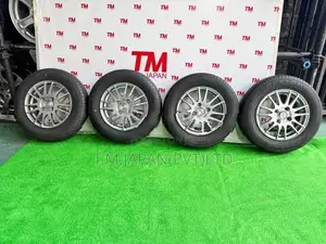 145-80-13 Tires with Alloy Wheels Set 13 Inch 4 Studs, 4JJ, 100 PCD
