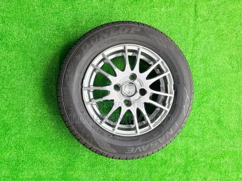 145-80-13 Tires with Alloy Wheels Set 13 Inch 4 Studs, 4JJ, 100 PCD