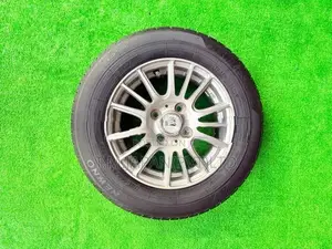 145-80-13 Tires with Alloy Wheels Set 13 Inch 4 Studs,100 PCD