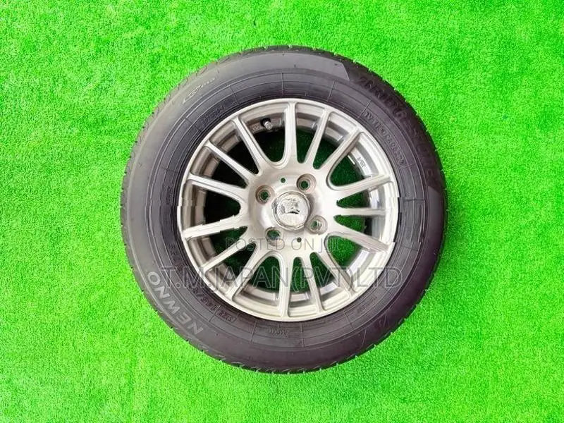 145-80-13 Tires with Alloy Wheels Set 13 Inch 4 Studs,100 PCD