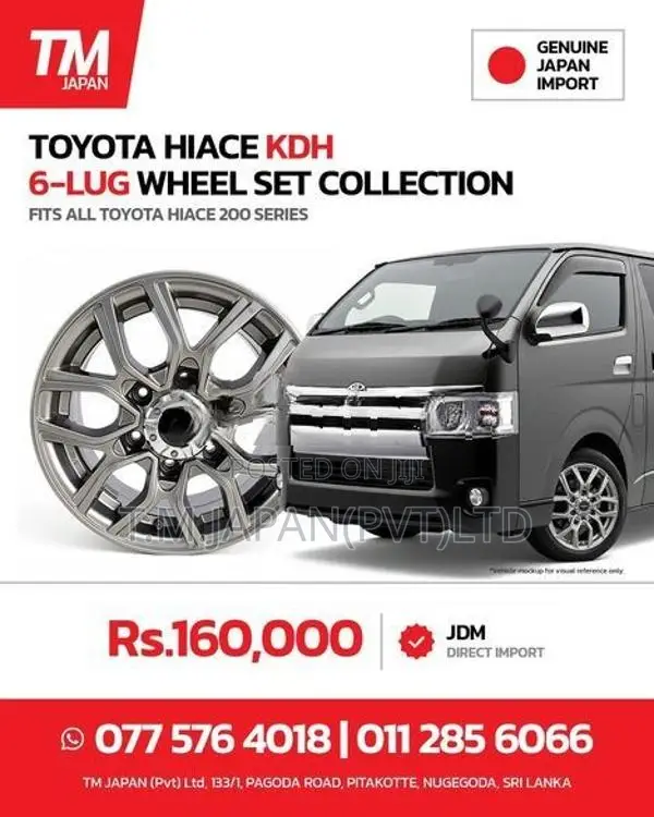Toyota KDH Alloy Wheel Set 15'' 6 Stud