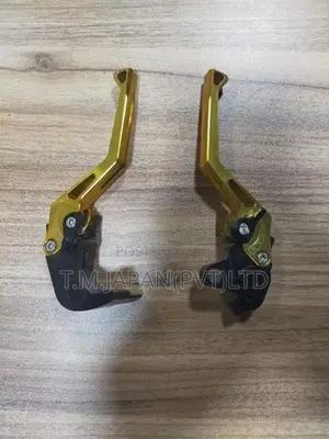 MZS Motorcycle Brake & Clutch Lever Set (Gold)