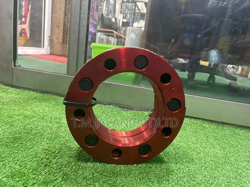 Wheel Spacers Red Anodized 6-Stud Aluminum - 01 inch