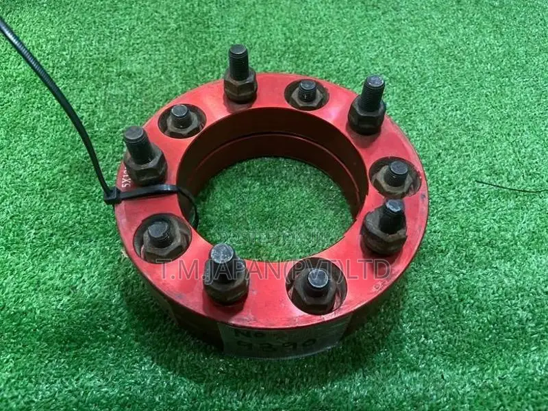 Wheel Spacers Red Anodized 6-Stud Aluminum - 01 inch
