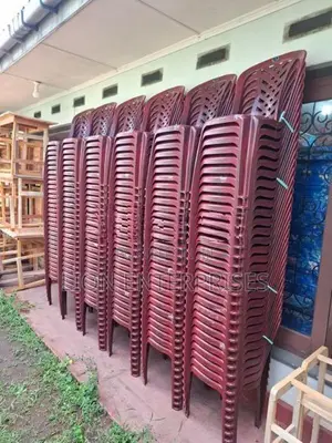 Plastic Maroon Chairs