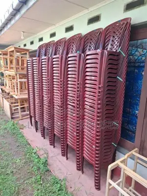 Plastic Maroon Chairs