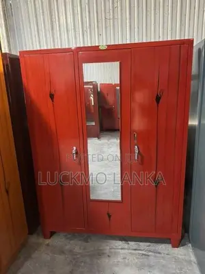 New 3 Door Steel Cupboard with Mirror (Lll8)