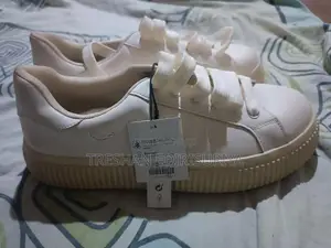 Zara White Platforms Sneakers