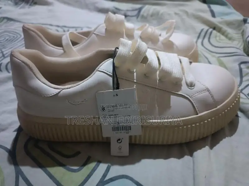 Zara White Platforms Sneakers