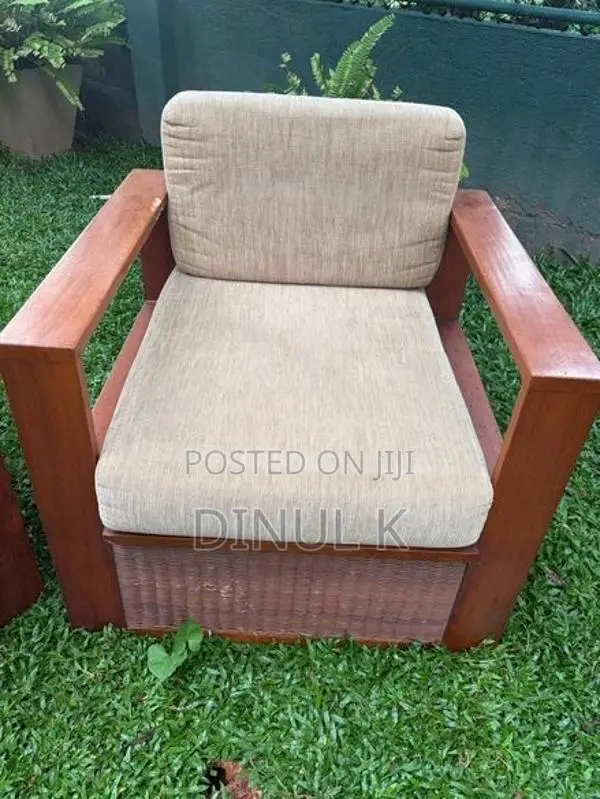 Teak With Cane Sofa Set 3 Seater + 2 Armchairs