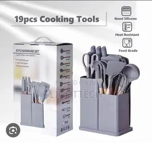 19 PCS Silicone Spoon With Knife Set