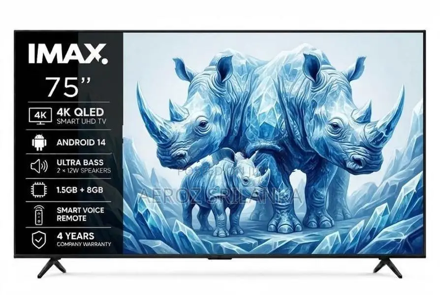 New 75″ IMAX 4K QLED Smart Android 14 UHD TV