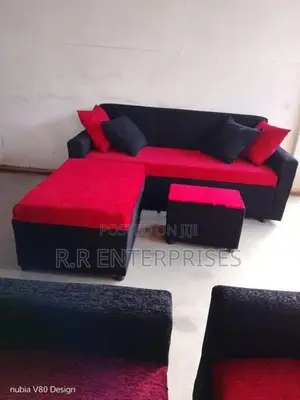New Modern Fabric Sofa Set with Stool Pillow