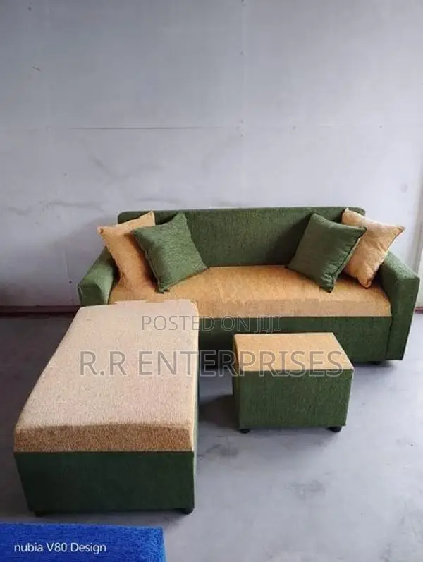 New Modern Fabric Sofa Set with Stool Pillow