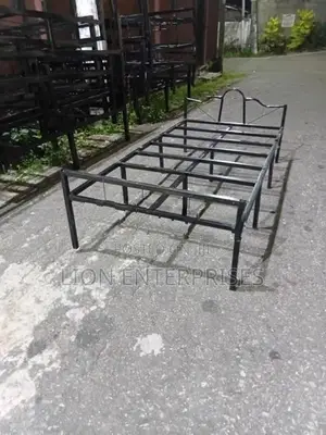 Steel single beds