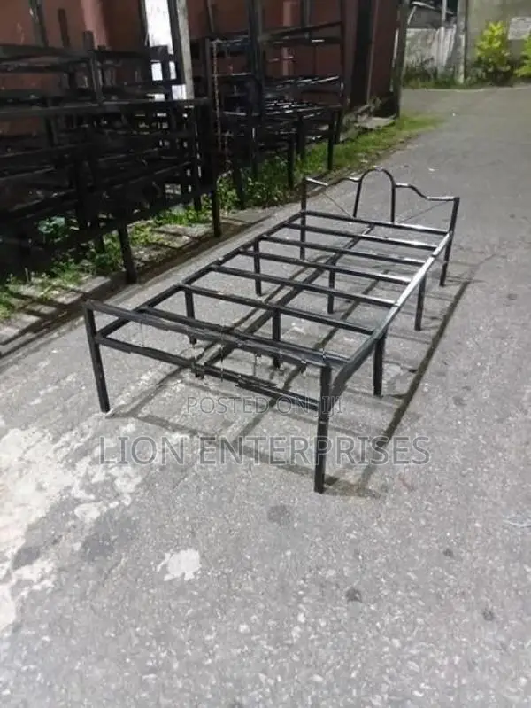 Steel single beds