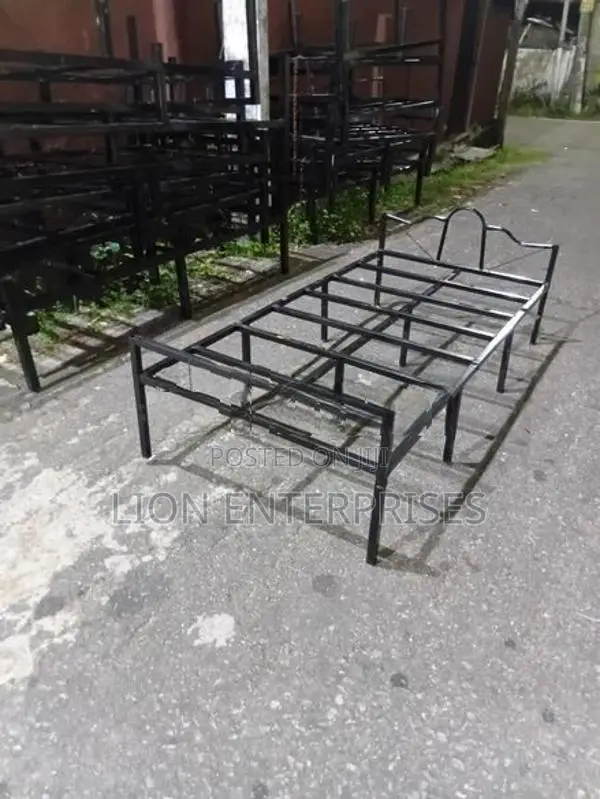 Steel single beds