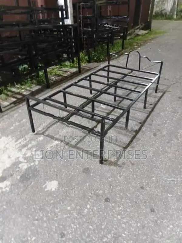 Steel single beds