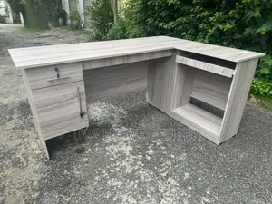 L Shape Office Table A/Ash 5.5x4ft