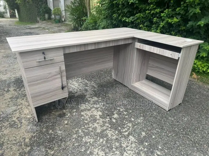 L Shape Office Table A/Ash 5.5x4ft
