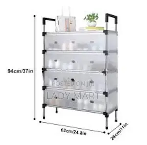 5 Layer Shoe Rack Lightweight Dust Proof Shoes