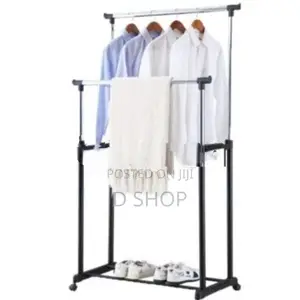 Double Pole Telescopic Adjustable - Cloth Racks