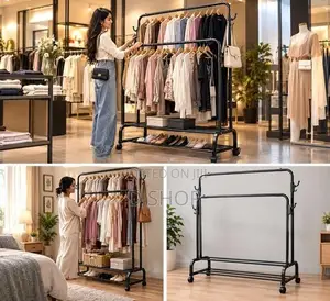 Simple Floor Multipurpose Rack Hanger Storage Organizer 48kg