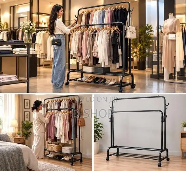 Simple Floor Multipurpose Rack Hanger Storage Organizer 48kg