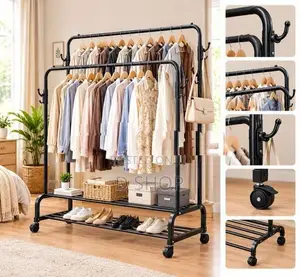 Simple Floor Multipurpose Rack Hanger Storage Organizer 48kg