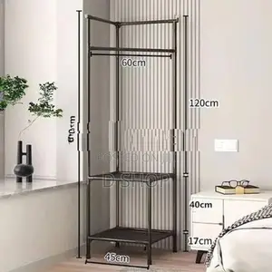Multi Function Corner - Coat Rack & Shoe Foldable 2 Layers
