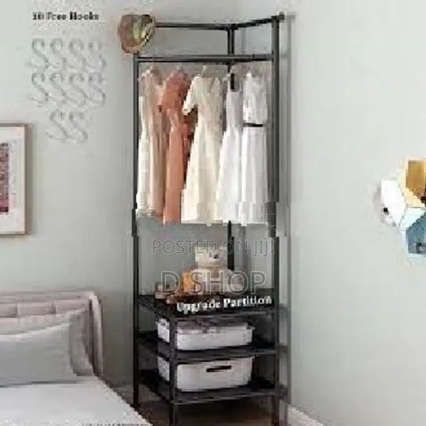 Multi Function Corner - Coat Rack & Shoe Foldable 2 Layers