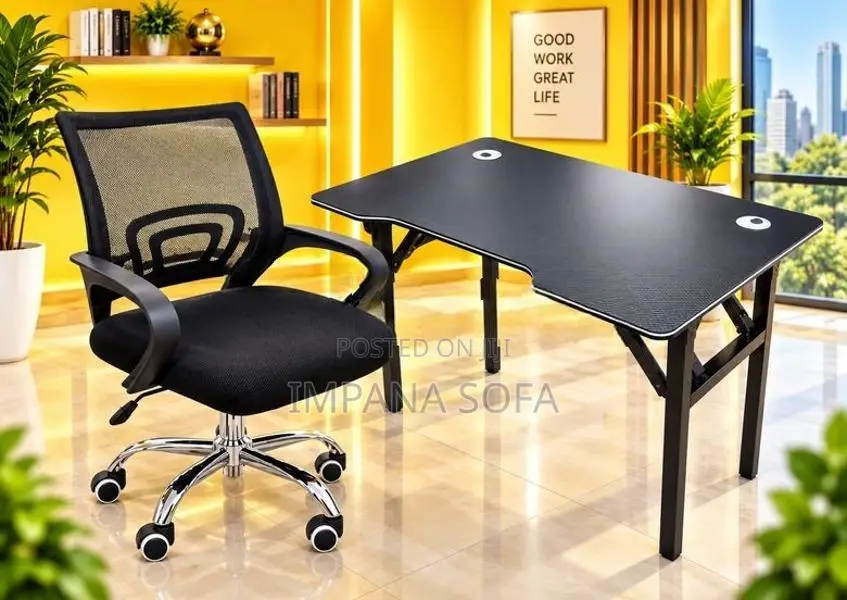 IMPANA OFFICE LAPTOP TABLE & chair set pakege