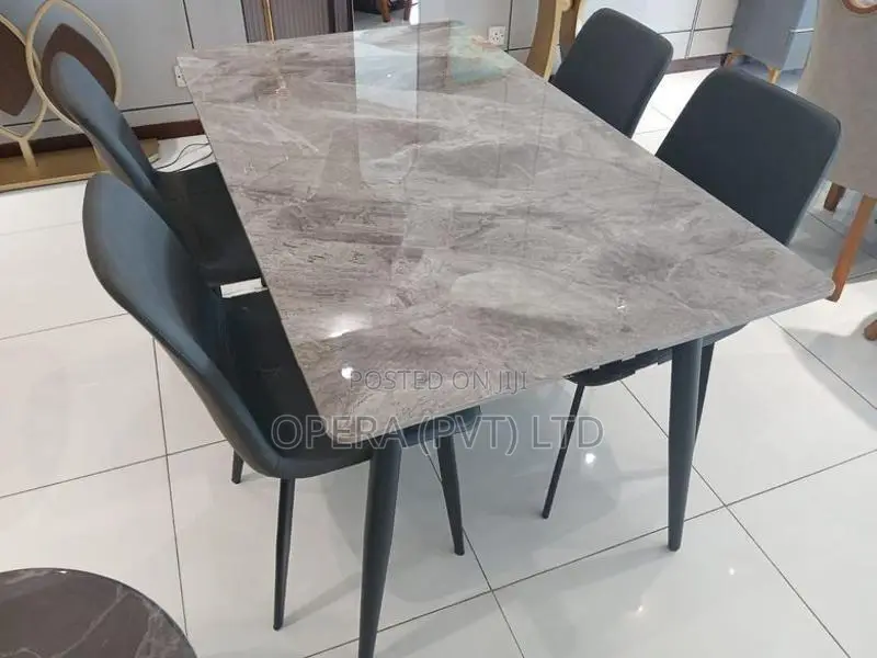 Luxury Sintered Stone Marble Table Set