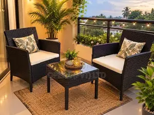 Cane Design Plastic Outdoor Set