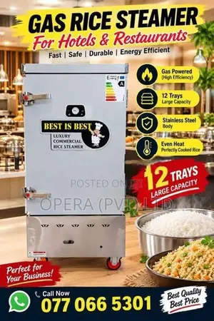 Stailess steel brand new rice steamer 45kg tray 12