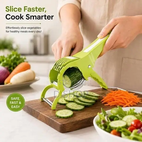 Multifunction Cutter 5 Blade Vegetable and Fruit Slicer Ergonomic