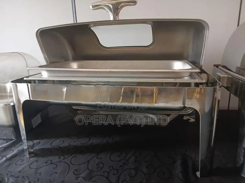 Premium Stainless Steel Chafing Dish with Viewing Glass