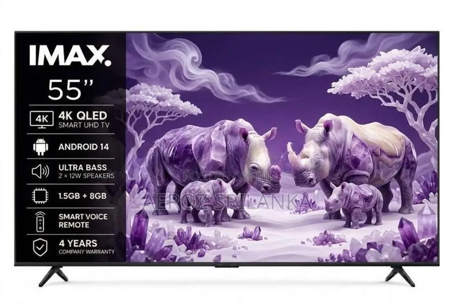 IMAX 55'' Smart Android 14 4K QLED UHD with Bluetooth