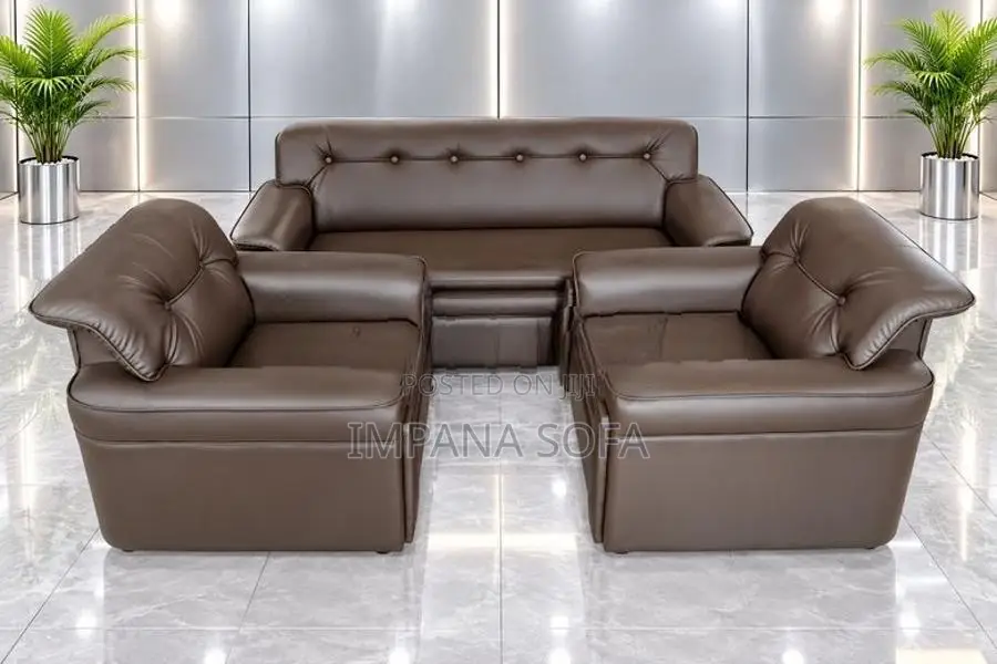 2026 IMPANA BRAND NEW OFFICE LEATHER SOFA 3+1+1