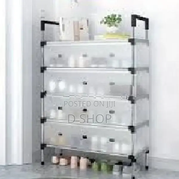5 Layer Shoe Rack Lightweight Dust Shoes Storage Shelf