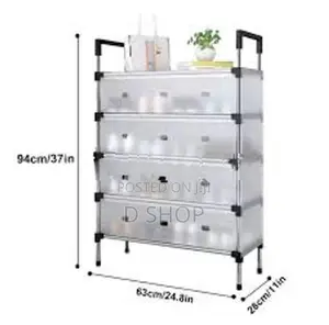 5 Layer Shoe Rack Lightweight Dust Shoes Storage Shelf