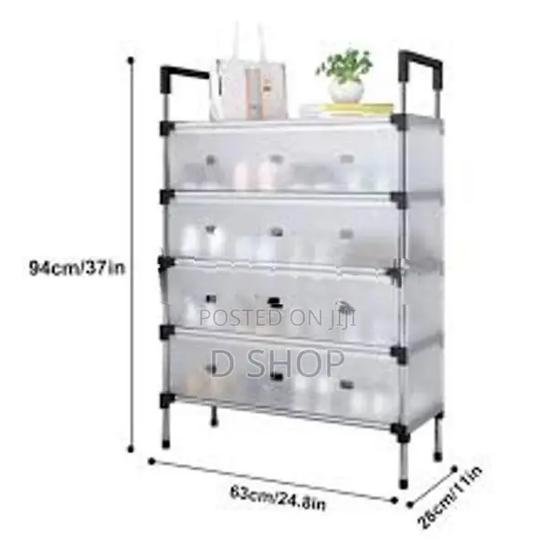 5 Layer Shoe Rack Lightweight Dust Shoes Storage Shelf