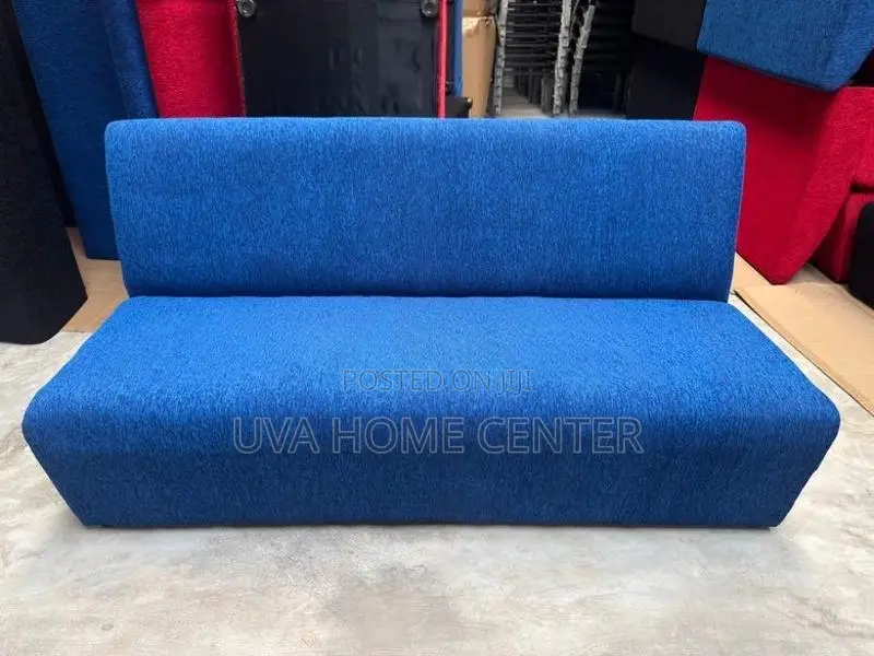 5ft Office Lobby Sofa Chair Blue
